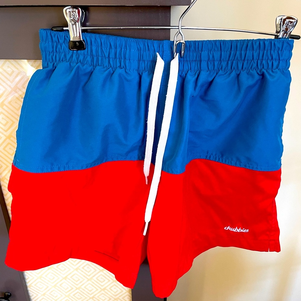 Mens chubbies 5.5 in swim shorts, size small